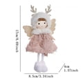 thumbnail image 4 of 1 pieza de colgante de árbol de Navidad, colgante de muñeco de ángel, adorno de muñeco de ángel para fiesta de Navidad, decoración de boda de Año Nuevo, 4 of 5
