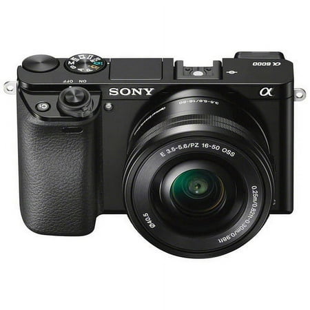 Sony Alpha a6000 Mirrorless Camera with 16-50mm Lens, Black