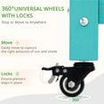 thumbnail image 4 of LUE BONA Raised Garden Bed with Wheels, 48 * 16.7 * 28 in, Poly Elevated Outdoor Planter Box with Tools, Weather Resistant, Standing Growing Bed Herb Planter for Vegetable, Flowers, Fruits, 4 of 8