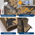 thumbnail image 4 of Tapis d'Extérieur – Réversible 9x12 Pi Noir/brun Tapis de Patio – Imperméable et Résistant aux UV – Motif Floral Moderne – Nettoyage Facile – pour Terrasse, Balcon et Cour – Spécifications É.-U., 4 of 8