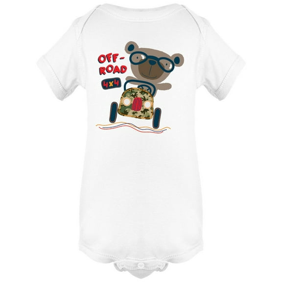 Off Road 4X4 Bear Bodysuit Infant -Image by Shutterstock, 6 Months