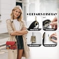 thumbnail image 6 of Pzuqiu Colorful Flower Leather Cross Body Bag Lightness Minimalist Quilted Leather Mini Crossbody Purse for Women Versatile Fashion Practical for Daily Use and Travel, 6 of 7