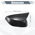 thumbnail image 3 of Unique Bargains Pair Rear View Mirror Cover Overlay Black Carbon Fiber Pattern for INFINITI Q50 Q60 Q70 Mirror Guard Cap, 3 of 7