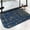 White-3, variant on Ultra Soft Absorbent Bath Mat 20x31.5 Inch Fluid Smoke Aurora Art Style, Denim Jean Print