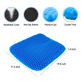 thumbnail image 3 of Cojín de gel para asiento TONINT, tamaño grande, suave y transpirable, azul, 3 of 8
