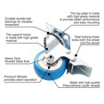 thumbnail image 3 of Placa giratoria Caster con freno FactorDuty, poliuretano azul, 3 of 8