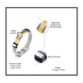 thumbnail image 5 of Mens Stainless Steel Bracelet with Bar, Adjustable Mesh Band with Buckle Clasp, Gold/Silver, 5 of 7