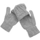 thumbnail image 2 of EeaseMX Guantes de lana de punto para mujer, cálidos y convertibles, sin dedos, con funda para manoplas (gris), 2 of 8