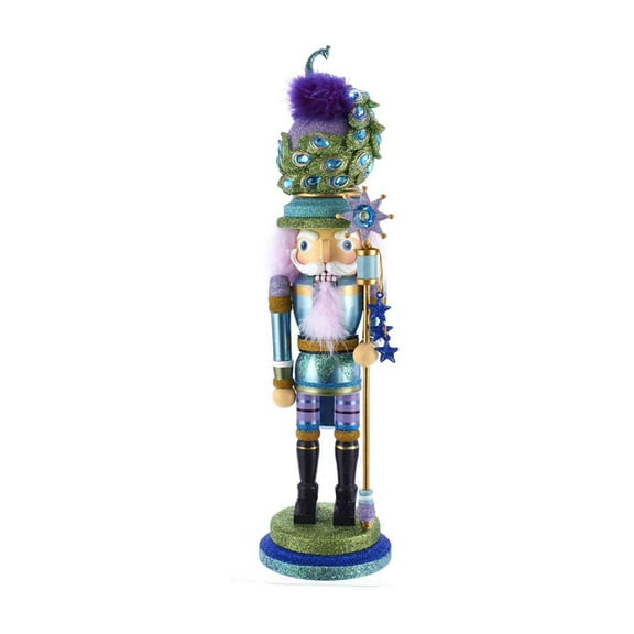 Kurt Adler 17.5-Inch Hollywood™ Peacock Hat Nutcracker