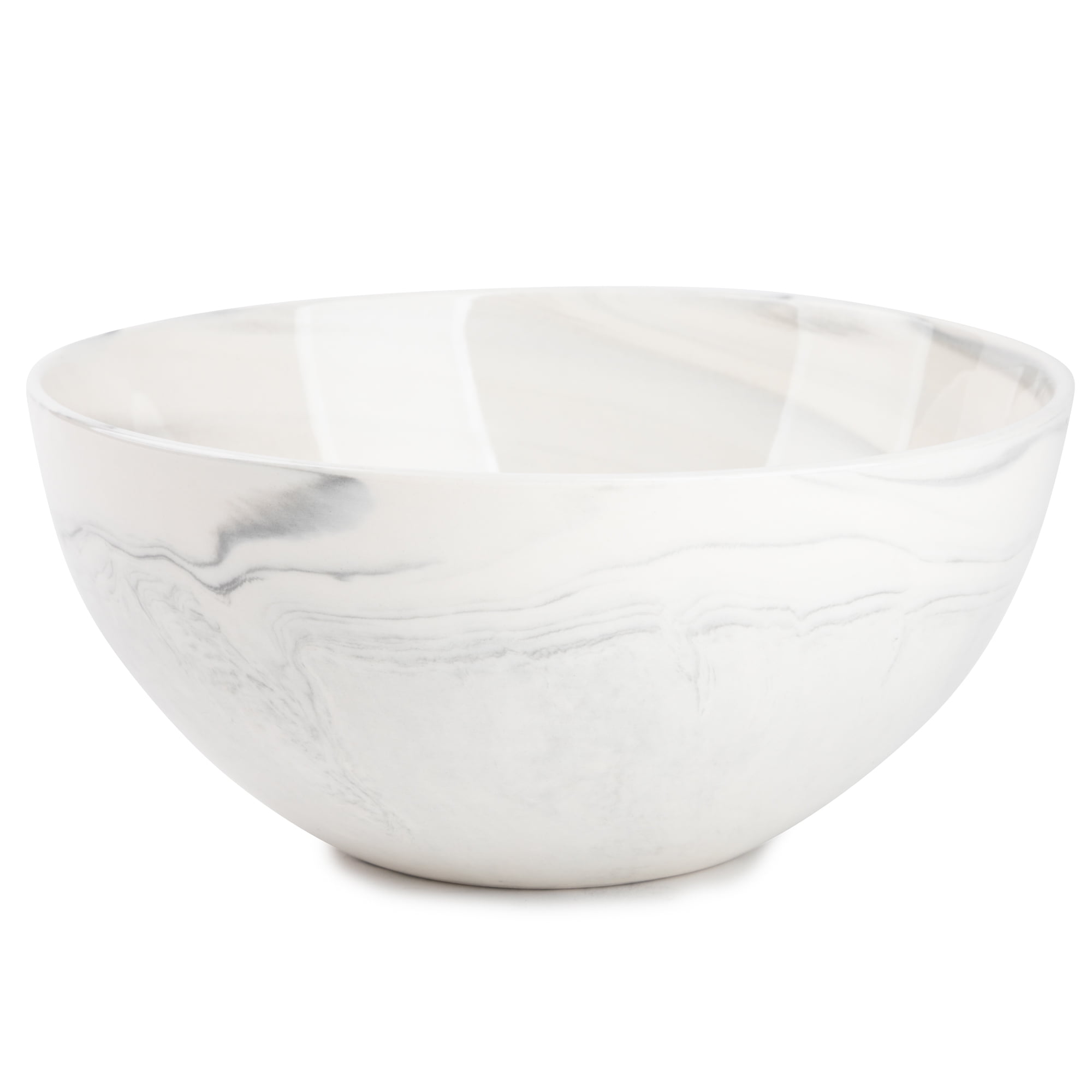 (2 pack) Thyme & Table Grey Marble Ceramic Bowl