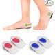 thumbnail image 1 of 2 pares de copas de silicona para talón, 11 cm, plantilla de gel para zapatos con elevación de talón, para aliviar el dolor de espolón óseo y proteger sus pies doloridos o raspados., 1 of 5