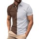 thumbnail image 1 of Los Hombres de Manga Corta Botón Arriba de la Camisa de la Impresión Del Suéter de la Camisa de Cuello de Vuelta, Poliéster, 1 of 4