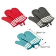 thumbnail image 4 of VONKY Gants de Cuisine en Gel de Silice Résistants à la Chaleur et Confortables Antidérapants Rouges, 4 of 6