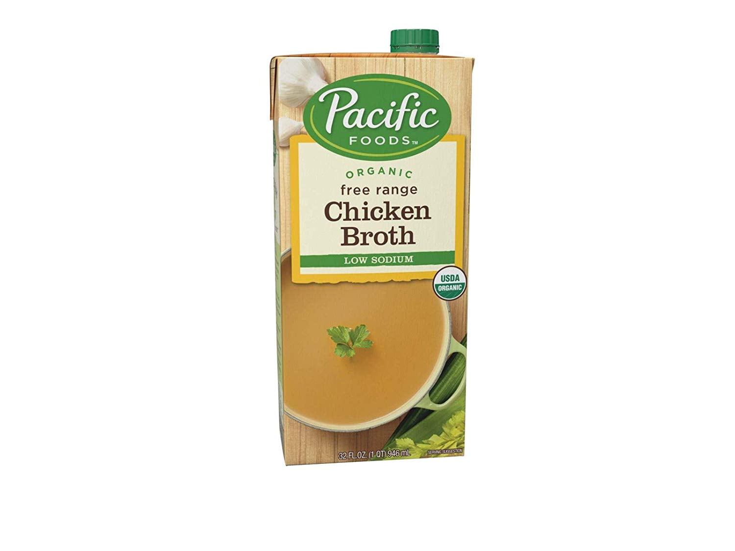 Pacific Foods Organic Low Sodium Chicken Broth, 32Ounces