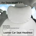 thumbnail image 4 of Reposacabezas para asiento de automóvil Tesla Model 3/Y/X/S, almohada para el cuello, soporte para reposacabezas, funda protectora de asiento de cuero de alta calidad, accesorios para automóvil, 4 of 5