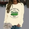 thumbnail image 4 of Well Paint Me Green And Call Me A Pickle Because I'm Done Dillin’With You People Sweatshirts for Women Pullover Tops, 4 of 7