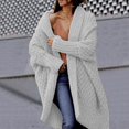 thumbnail image 2 of Women'S Cardigan Sweaters Knit Lightweight Grey Long Cardigan Cozy Sweaters Fall Fashion Casual Sweaters for Women, 2 of 5