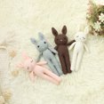 thumbnail image 4 of Jinsinto Baby Bunny Rabbit Plush Stuffed Animal Hand-Knit Doll Baby Sleep Toy Newborn Gift Handmade(Pink), 4 of 6