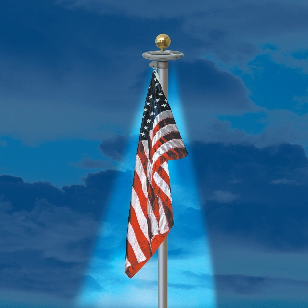 Harbor Freight Solar Flagpole Light Shelly Lighting