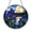 Acrylic 3.5 Inch, variant on Moonlit Iris Floral Window Suncatcher, Stained Glass Style Blue Garden Art for Home