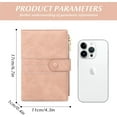 thumbnail image 2 of YooGuoGuo Women's small wallet Leather Bifold RFID blocking Passport Holder with zipper, 2 of 7