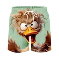 thumbnail image 2 of Xdegoge Funny 3D Animal Print Swim Trunks for Men Quick Drying Board Shorts Novelty Graphic Beachwear Elastic Waist Drawstring Summer Casual Bathing Suits Vacation Shorts, 2 of 5