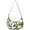 Grey-10, variant on Crossbody Handbag for Women – Lightweight and Spacious, Tropical Bloom and Blossom Pattern, Rustic Wildflower and Butterfly Illustration Purse