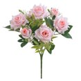 thumbnail image 2 of Sunjoy Tech Artificial Rose 7 Heads Good Detail Great Fidelity No Wither No Watering Colorfast Long-lasting Photo Prop Table Centerpiece Wedding Party Decor Supplies, 2 of 7