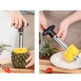 thumbnail image 6 of Lunxisen 2 Pcs Stainless Steel Pineapple Peeler Core Slicer Kitchen Gadget Fruit Tool Easy Safe Efficient, 6 of 6