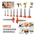 thumbnail image 3 of 10 Pcs Broca Para Bisagra Forstner 12-35 Mm Madera Con Tope naranja, 3 of 5