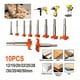 thumbnail image 3 of 10 Pcs Broca Para Bisagra Forstner 12-35 Mm Madera Con Tope naranja, 3 of 5
