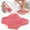 Pink, variant on U.S Textile Shower Foot Scrubber Mat, 11x11 Inch Non-Slip Wall Mounted Back Washer Exfoliating Bath Wash Pad with Suction Cups, Foot Cleaner for Men and Women, Blue