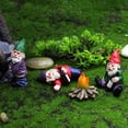 thumbnail image 1 of Estatuas de gnomos para jardín al aire libre, inspiradas en Jim Shore Heartwood Creek, hechas a mano, con detalles intrincados para la decoración de su jardín, 4 piezas, 1 of 4