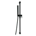 thumbnail image 4 of akuaplus® 1-Spray Matte Black Round Shower Head with Adjustable Post, 4 of 7