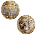 thumbnail image 2 of FeiFu Christ Commemorative Coin Easter Souvenir Coin Religious Collection Art Coin for Easter Holiday Decor Christian Gift, 2 of 6