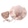 thumbnail image 2 of Cheers US Girls Straw Hat and Purse Set Tea Party Summer Beach Sunflower Flower Sunhats, 2 of 6