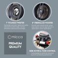 thumbnail image 4 of Micca Reference Series R-8C 2-Way in Ceiling in Wall Speaker, 8 Inch Woofer, 1-Inch Pivoting Aluminum Dome Tweeter, Tone Controls, 9.5-Inch Cutout Di, 4 of 7