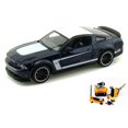 thumbnail image 1 of Diecast Car & Mechanic Set Package - Ford Mustang Boss 302, Dark Blue - Maisto 34269 - 1/24 Scale Diecast Model Toy Car w/Mechanic Set, 1 of 3