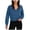 Navy, variant on Women's Cropped Half Zip Pullover Quarter Zipper Long Sleeve Sweatshirt for Casual Wear (White, S)