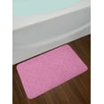 thumbnail image 2 of Floral Bath Mat, Continuous Pattern of Hand Drawn Herbs and Flowers Botanical Blooming, Plush Bathroom Decor Mat with Non Slip Backing, 29.5" X 17.5", Pink Eggplant and White, by Ambesonne, 2 of 2