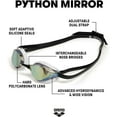 thumbnail image 3 of Unisex Python Racing Swim Goggles for Men and Women Anti-Fog No Leak Max Comfort Dual Strap, Mirror/Non-Mirror Lens, 3 of 5
