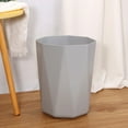 Mainstays 5 Gallon Trash Can, Plastic Office Trash Can, Geometric