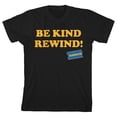 thumbnail image 6 of Bioworld Blockbuster Be Kind, Rewind Youth Black Short Sleeve Crew Neck Tee-XL, 6 of 7