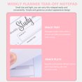 thumbnail image 3 of ifundom A5 Weekly Planner Notepad Simple Design Weekly Schedule Organizer Paper 1 Set for Effective Time Management, 3 of 6