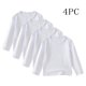 thumbnail image 1 of Blusas y camisas de manga larga con cuello redondo para niños pequeños, moda para niños, lindo color sólido, suave, top de manga larga, camiseta de cuello redondo, conjunto de cuatro piezas, top para, 1 of 7