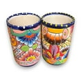 thumbnail image 4 of Talavera Tumbler Cup | Hand-Painted Mexican Ceramic Glass (Setof2), 4 of 9