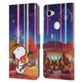 thumbnail image 1 of Head Case Designs Officially Licensed Peanuts Snoopy Space Cowboy Nebula Horse Riding Leather Book Wallet Case Cover Compatible with Google Pixel 3a, 1 of 6
