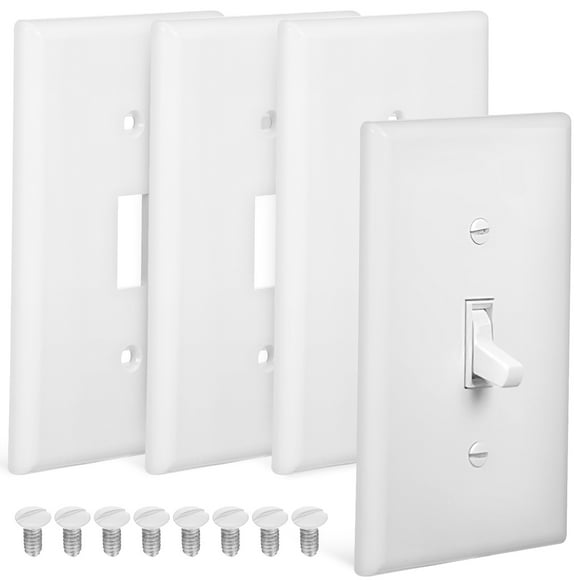 KAKOWELY Toggle Switch Cover 4pcs Toggle Switch Plate Wall Plate Toggle Switch Guard Decorative Switch Plate Cover Electrical Light Switch Cover Wall Plate