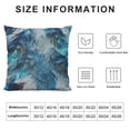 thumbnail image 5 of JRXY Peacock Feather Throw Pillow Case Cushion Cover Watercolor Gradient Blue Soft Halo Beautiful Colors Green Leaves Couch Bed Sofa Car Waist Cushion Cover White, 5 of 5