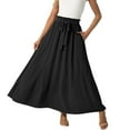 thumbnail image 4 of Aofany Maxi Skirts for Women 2025 Summer Vacation Boho Tiered Long Skirt Elastic High Waisted Flowy Ruffle A Line Skirt, 4 of 4